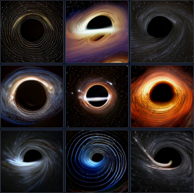 AI asked to show an image from inside a black hole 02 | TweakTown.com