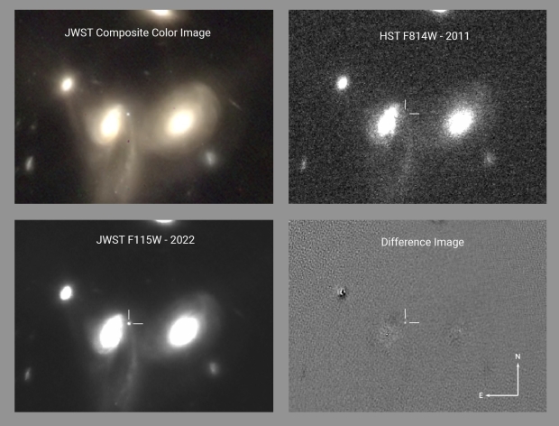 Webb de la NASA fotografía la primera supernova en una nueva e impresionante imagen