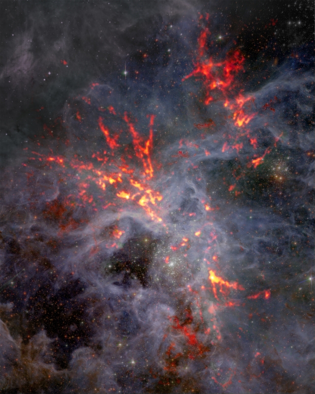 Impresionantes nuevas imágenes de la Nebulosa de la Tarántula ‘violenta’ reveladas