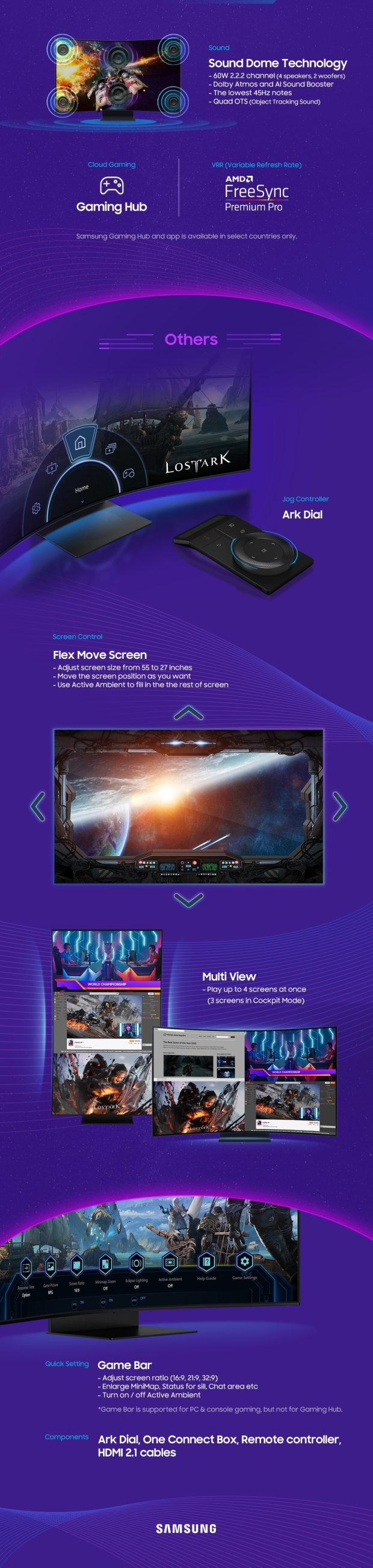 El nuevo monitor para juegos Odyssey Ark 4K 165Hz de 55 pulgadas de Samsung cuesta más de $3500 06 |  TweakTown.com