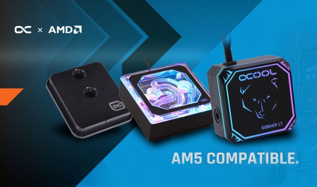 Open enlarged image Alphacool: all of our CPU coolers are AM5 ready, supports Zen 4 CPUs