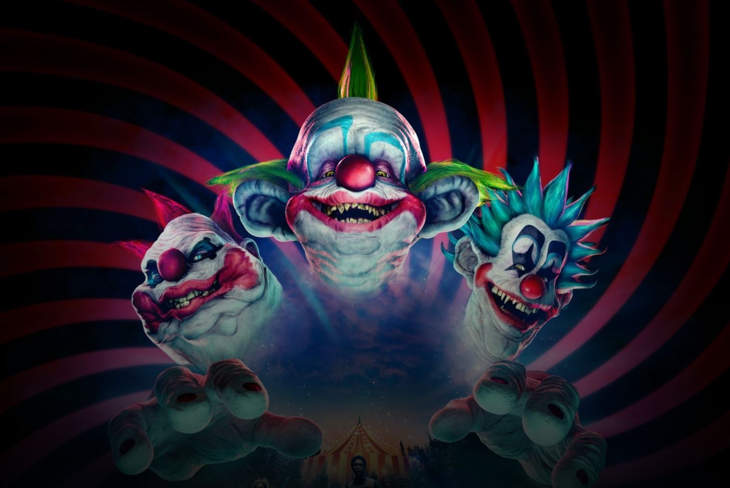 Killer Klowns From Outer Space game: 7vs3 asymmetrical multiplayer