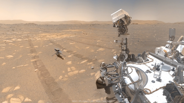 Open enlarged image NASA's Perseverance rover has found green sand on Mars