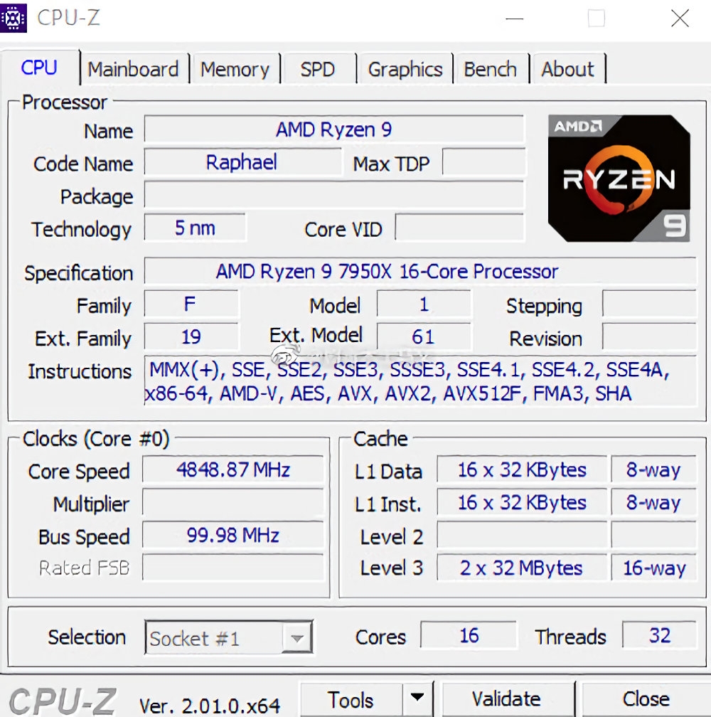 AMD Ryzen 9 7950X 16-Core Retail CPU Already Being Sold In China