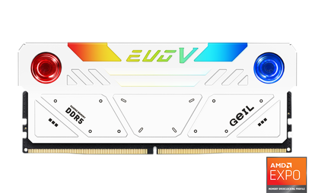 GeIL unveils EVO V + Polaris AMD EXPO Edition DDR5 RAM + RGB lighting