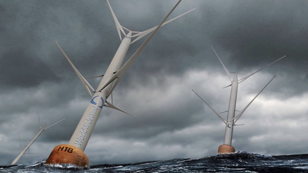 Open enlarged image Unusual floating turbine design looks to revolutionize wind power