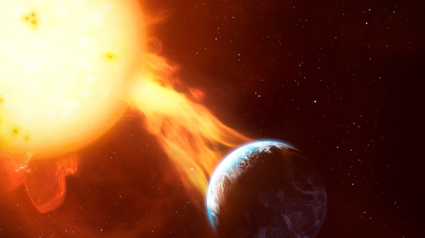 Satellite orbiting the Sun struck by 'violent outburst'