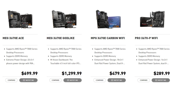 MSI's new MEG X670E GODLIKE motherboard costs $1300: confirmed 09