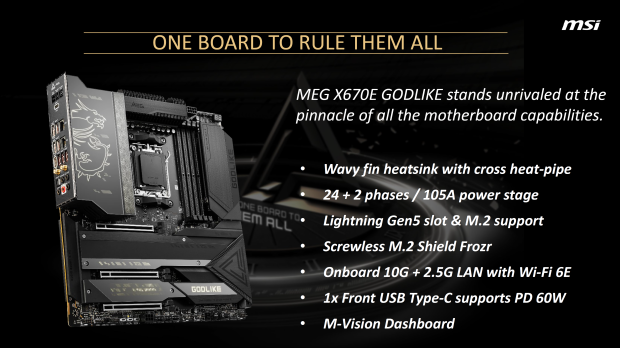MSI's new MEG X670E GODLIKE motherboard costs $1300: confirmed