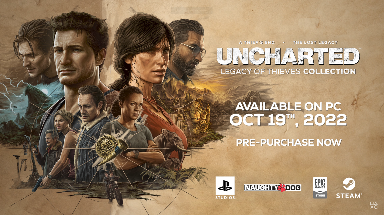 Uncharted: Legacy of Thieves Collection Officially Launches on October 19th  for PC