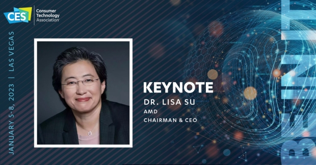 AMD CEO Dr. Lisa Su will be in-person to present at CES 2023 on Jan 4 07