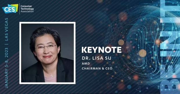 AMD CEO Dr. Lisa Su will be in-person to present at CES 2023 on Jan 4