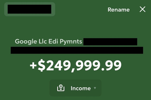 Google randomly sent $250,000 to a hacker and he says doesn't know why