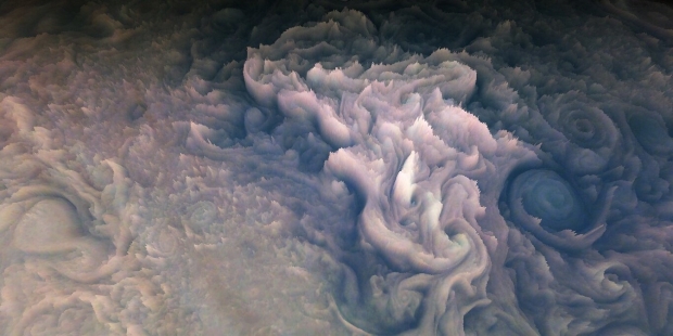 NASA spacecraft captures its first 'frosted cupcake' clouds on Jupiter