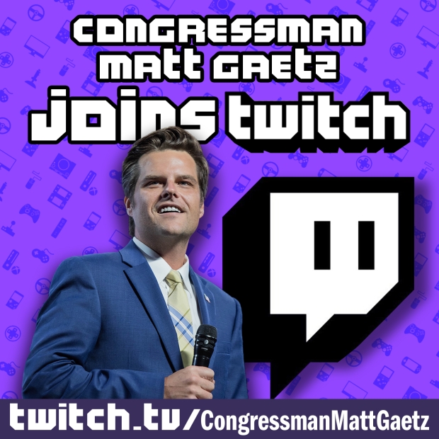 Florida Republican Matt Gaetz will start streaming on Twitch 2 | TweakTown.com