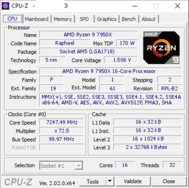 Open Gallery AMD Ryzen 9 7950X hits 7.2GHz on single core, 6.5GHz all-core on LN2 01