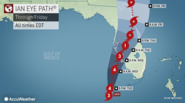 Nasa Releases Video Of Hurricane Ian Hitting Florida From Space 0321