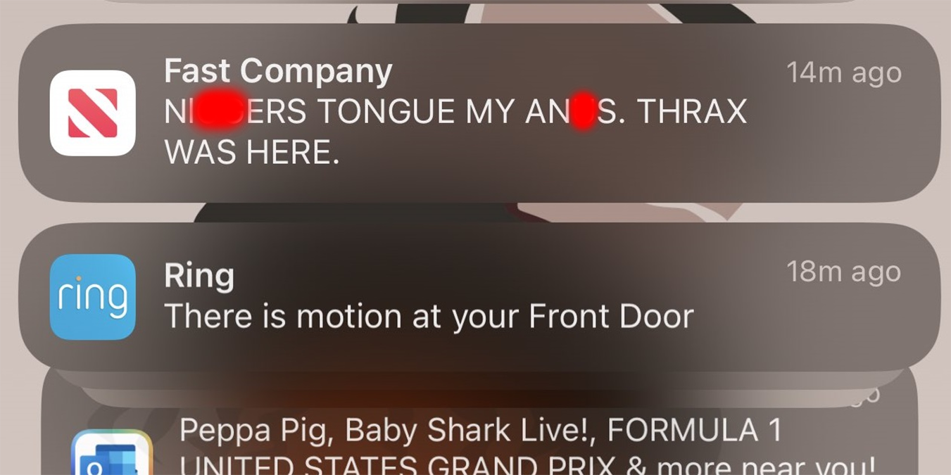 Offensive Messages Apple News hackers send extremely offensive push notification to users