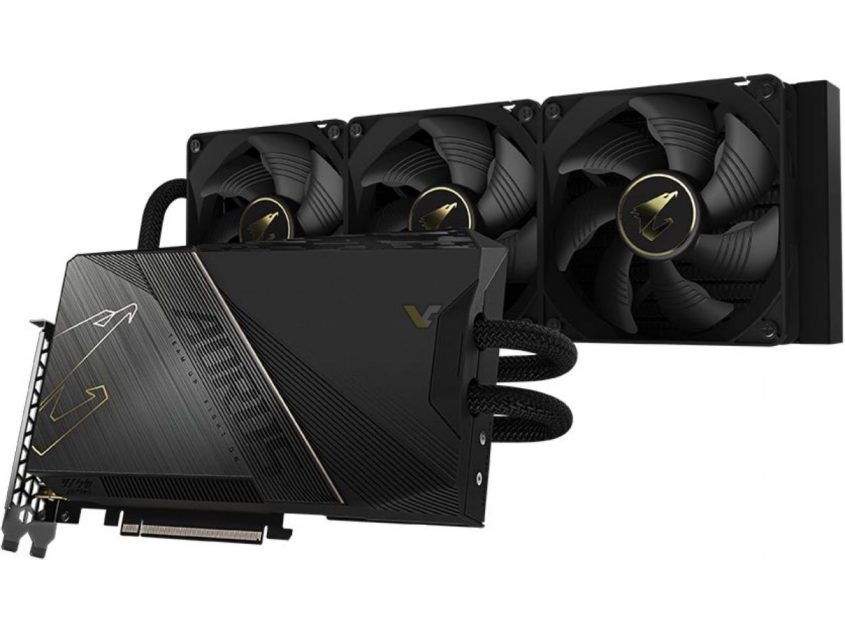 AORUS GeForce RTX 4090 WATERFORCE is tiny, but uses a 360mm AIO cooler