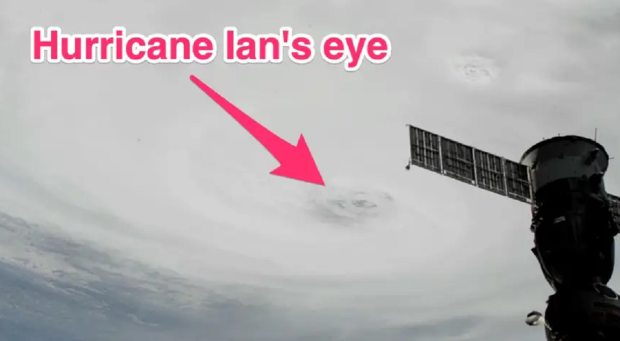 NASA shows what it's like to stare into the eye of Hurricane Ian