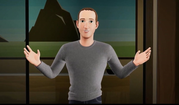 Mark Zuckerberg inside of virtual reality