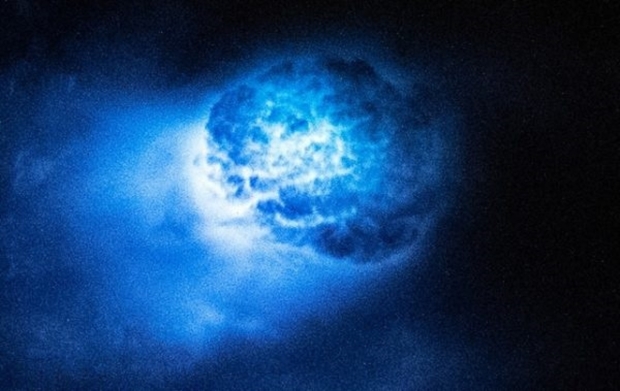 Astronaut snaps stunning image of two bizarre blobs of blue light