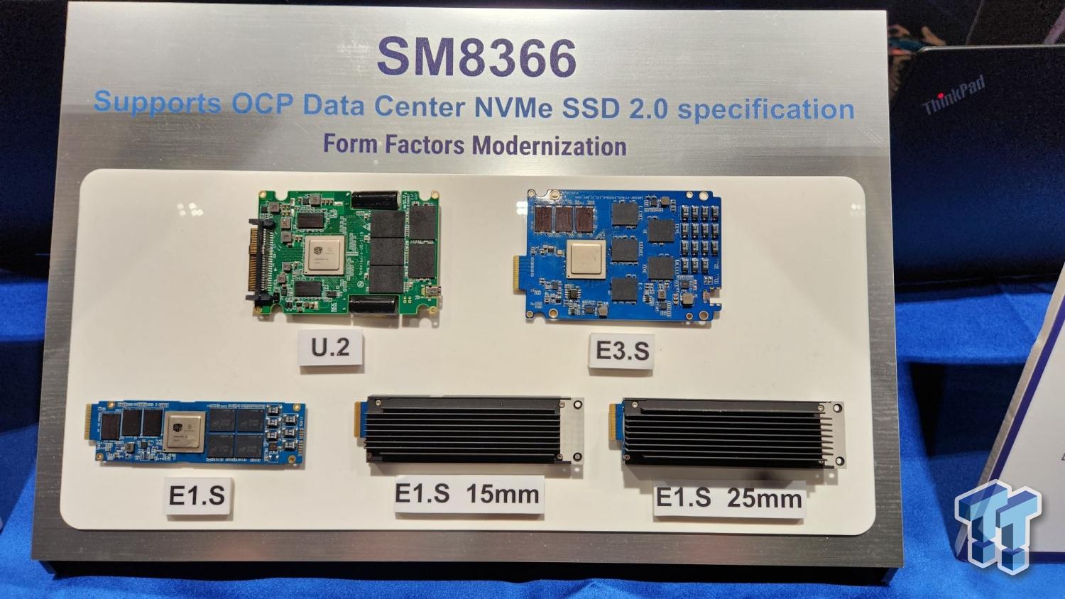 TweakTown Enlarged Image - The new Silicon Motion SM8366 SSD controller in multiple different form factors