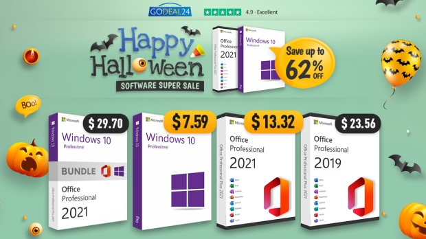 Microsoft Office 2021 Pro for only $13.32 and more at GoDeal24's Halloween sale