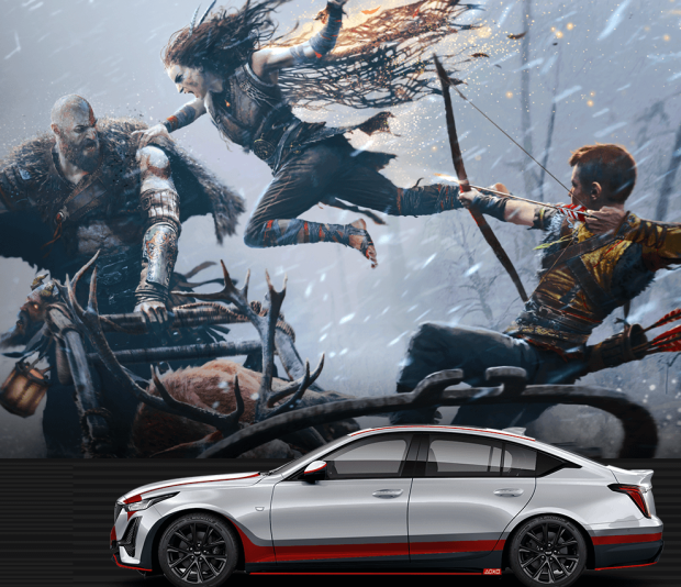 Cadillac unveils a God of War-themed CT5 car for the Chinese auto market 01