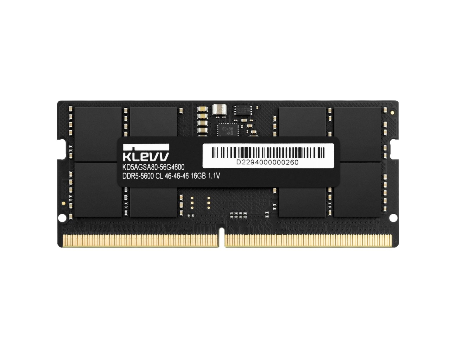 KLEVV DDR5 5600 16GB×2 KLEVV DDR5 32GB (2x16GB) 5600MHz CL46 SODIMM SK Hynix A-Die