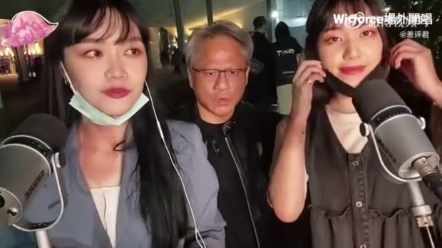 NVIDIA CEO Jensen Huang videobombs live street performers, sings Lady Gaga songs
