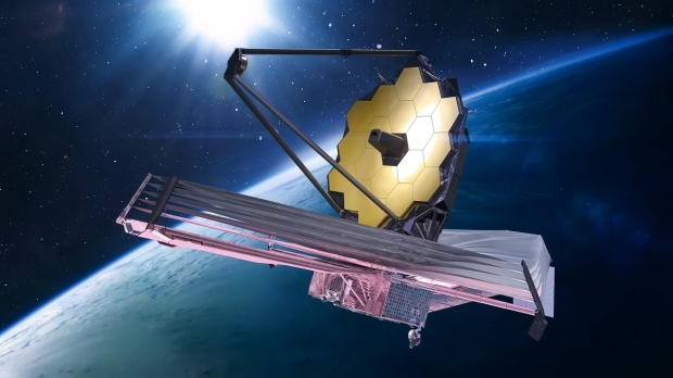 NASA's Webb space telescope captures a fiery hourglass out in deep space