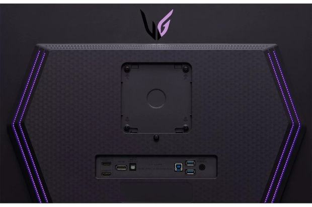On the back you've got 2 x HDMI ports, 1 x DisplayPort 1.4 port, and USB 3.0 On the back you've got 2 x HDMI ports, 1 x DisplayPort 1.4 port, and USB 3.0