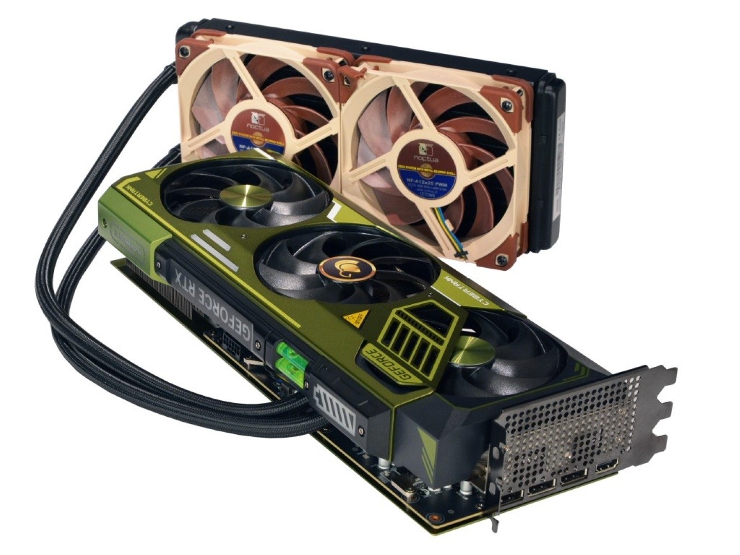 new GeForce RTX 4090, RTX 4080 cards rock AIO cooling, spirit level