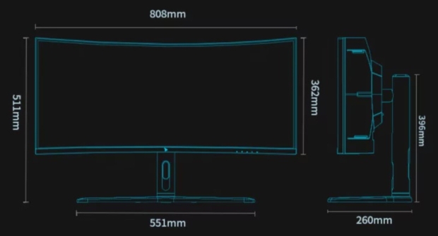 TAIDU s new 34 inch ultrawide Mini LED gaming monitor at 165Hz for 800