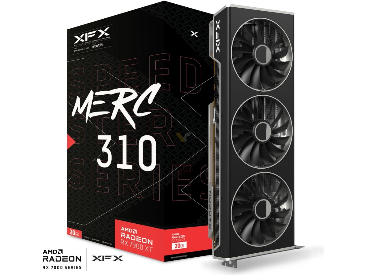 TweakTown Enlarged Image - XFX's new custom Radeon RX 7900 XTX MERC 310 graphics card
