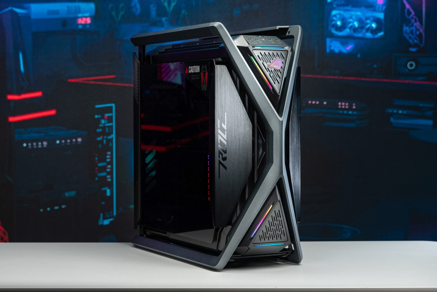 ASUS's new ROG Hyperion GR701 full-tower gaming case looks pretty crazy