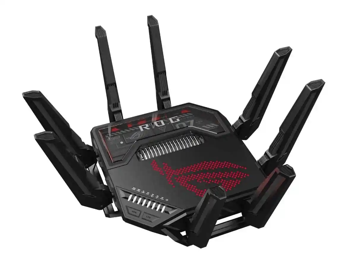 TweakTown Enlarged Image - ASUS's ROG Rapture GT-BE98 Wi-Fi 7 router.