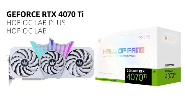 GALAX Hall of Fame GeForce RTX 4070 Ti is for extreme overclockers