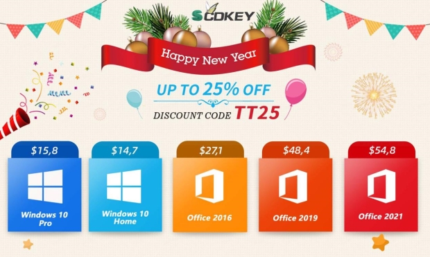 SCDkey Black Friday 2023: Genuine Lifetime Microsoft Windows 10/11 for $15  and Office for $28!