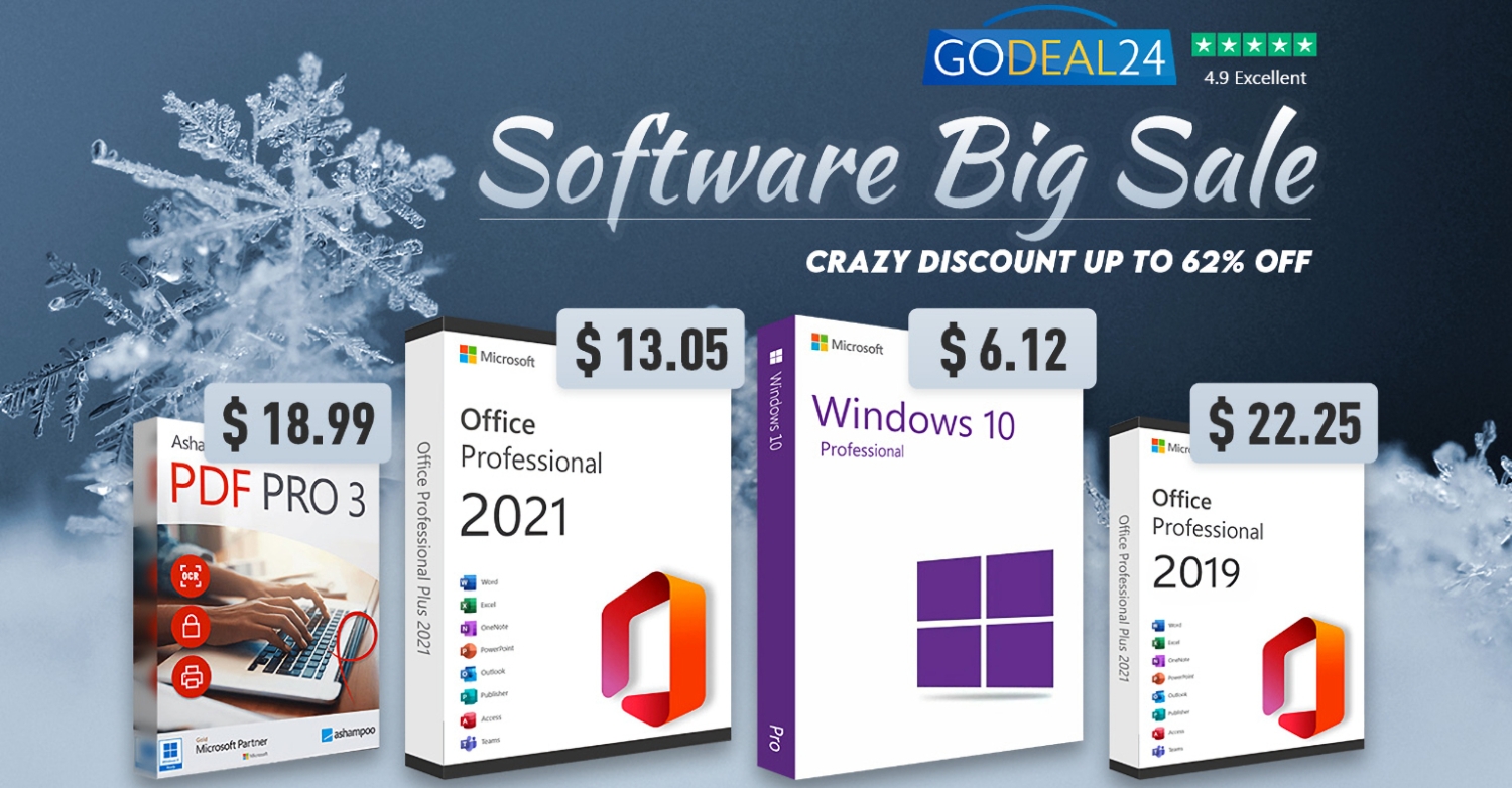 TweakTown Enlarged Image - GoDeal24 has a Software Sale on Microsoft software