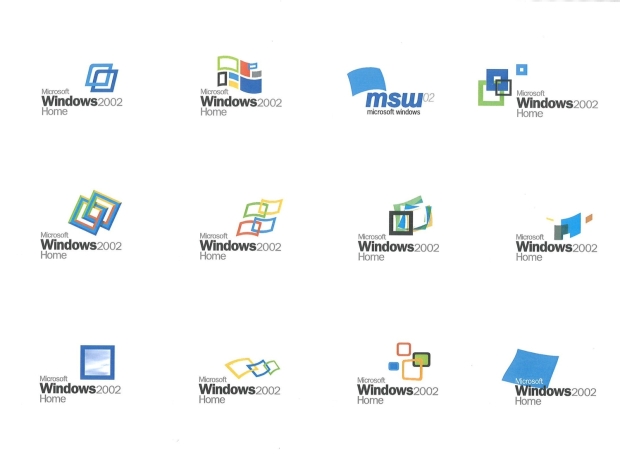 TweakTown Enlarged Image - Unused Windows XP logo designs, credit: Casey Potter