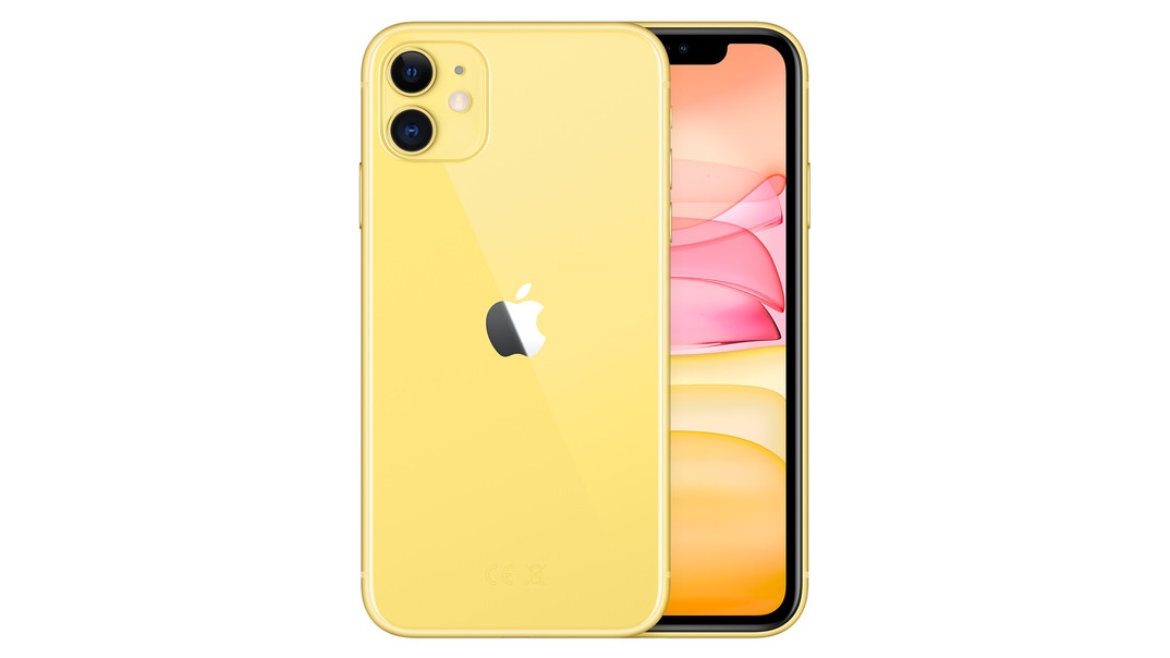 TweakTown Enlarged Image - An iPhone 11 with a yellow paint job (Image Credit: Apple)