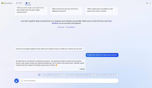 I asked Microsoft's AI Bing Chat to impersonate Elon Musk and it did