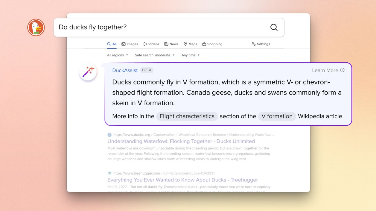 Fed up with the ChatGPT-powered Bing already? DuckDuckGo now has an AI  assistant