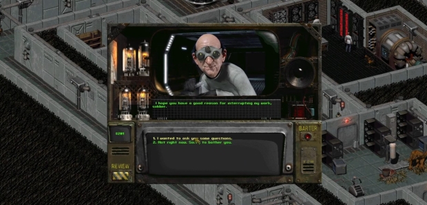 TweakTown Enlarged Image - Fallout 2 with Talking Heads Actually Talk (THAT) mod, credit: Black_Electric