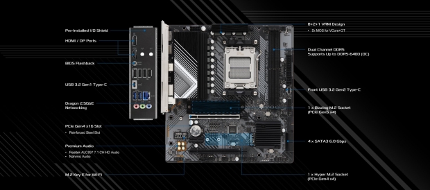TweakTown Enlarged Image - This ASRock B650M board is the most affordable AM5 product so far (Image Credit: ASRock)