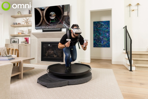 TweakTown Enlarged Image - Omni One complete VR entertainment system with treadmill, image credit: Virtuix