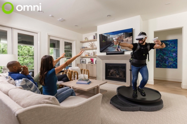 Omni One complete VR entertainment system with treadmill, image credit: Virtuix