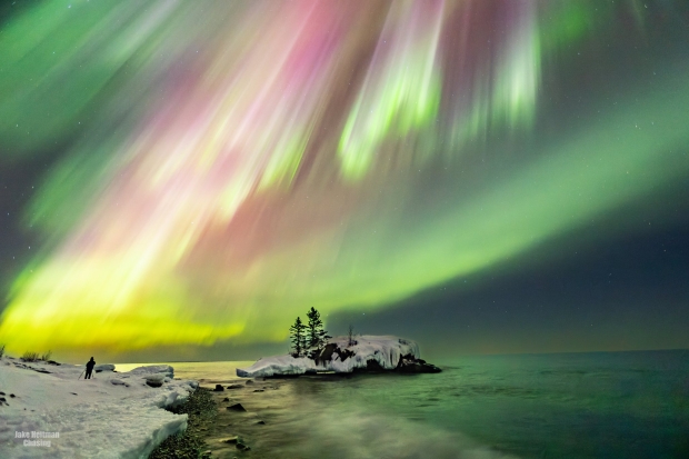 Stunning photos show Northern Lights making a rare appearance south